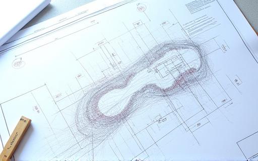 Et arkitektonisk blueprint for et nyt golfhul.
